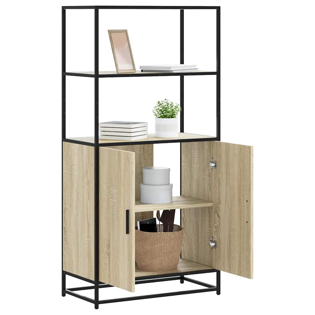 Armadio alto in rovere Sonoma, 68 x 35 x 139 cm, in metallo