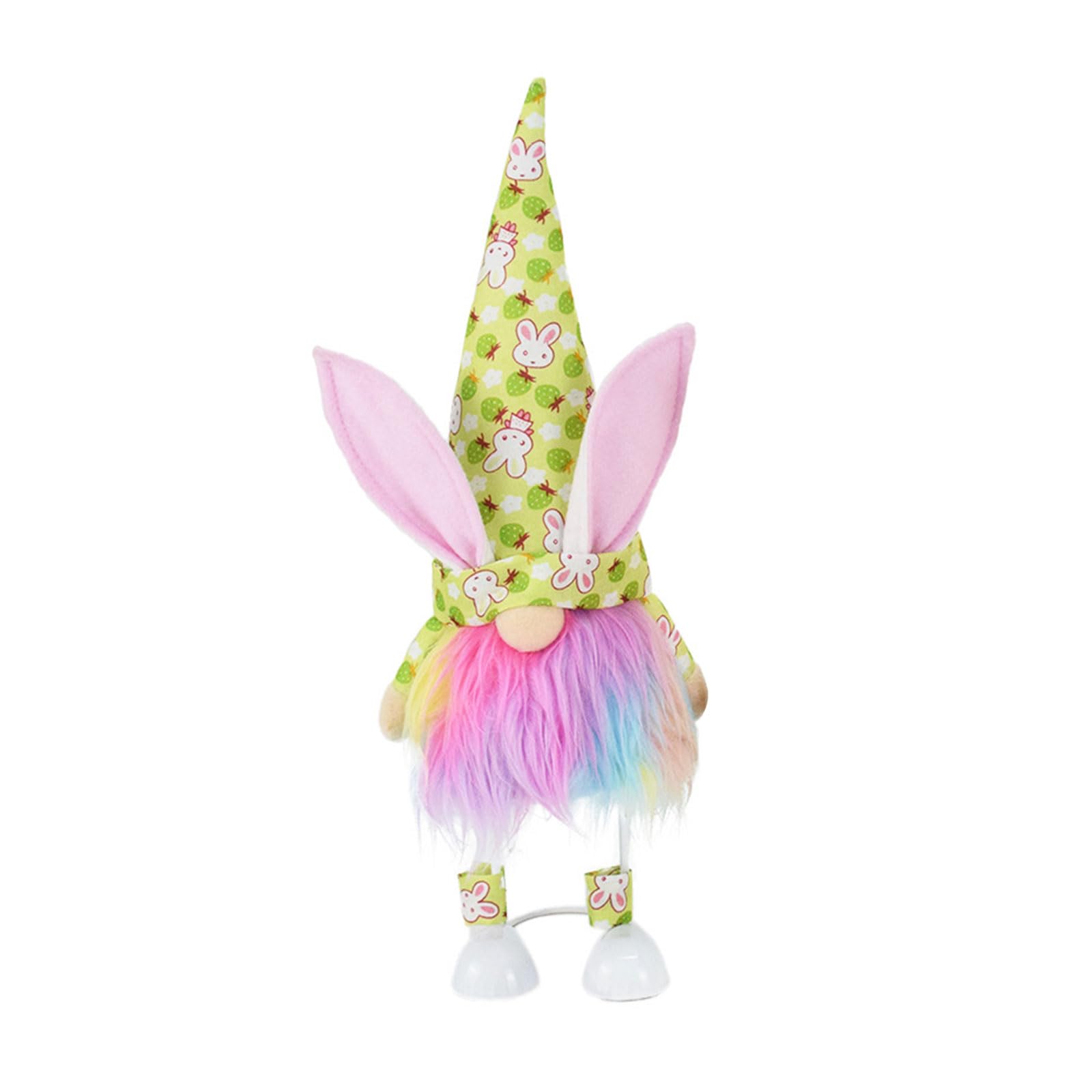 Buxuaaaa Collectable Easter Rudolph Doll Tabletop Decor Glowing Ornament Dwarfs Doll Festival Easter Decoration Indoor/outdoor Decor