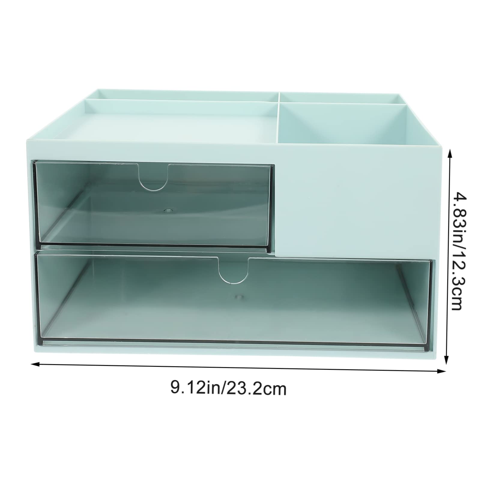 Organizzatore da Scrivania Cassetto Design Multifunzione per Riporre Cotton Fioc Dischetti Struccanti e Articoli di Cancelleria Ordinato e Pratico per Ufficio Domestico