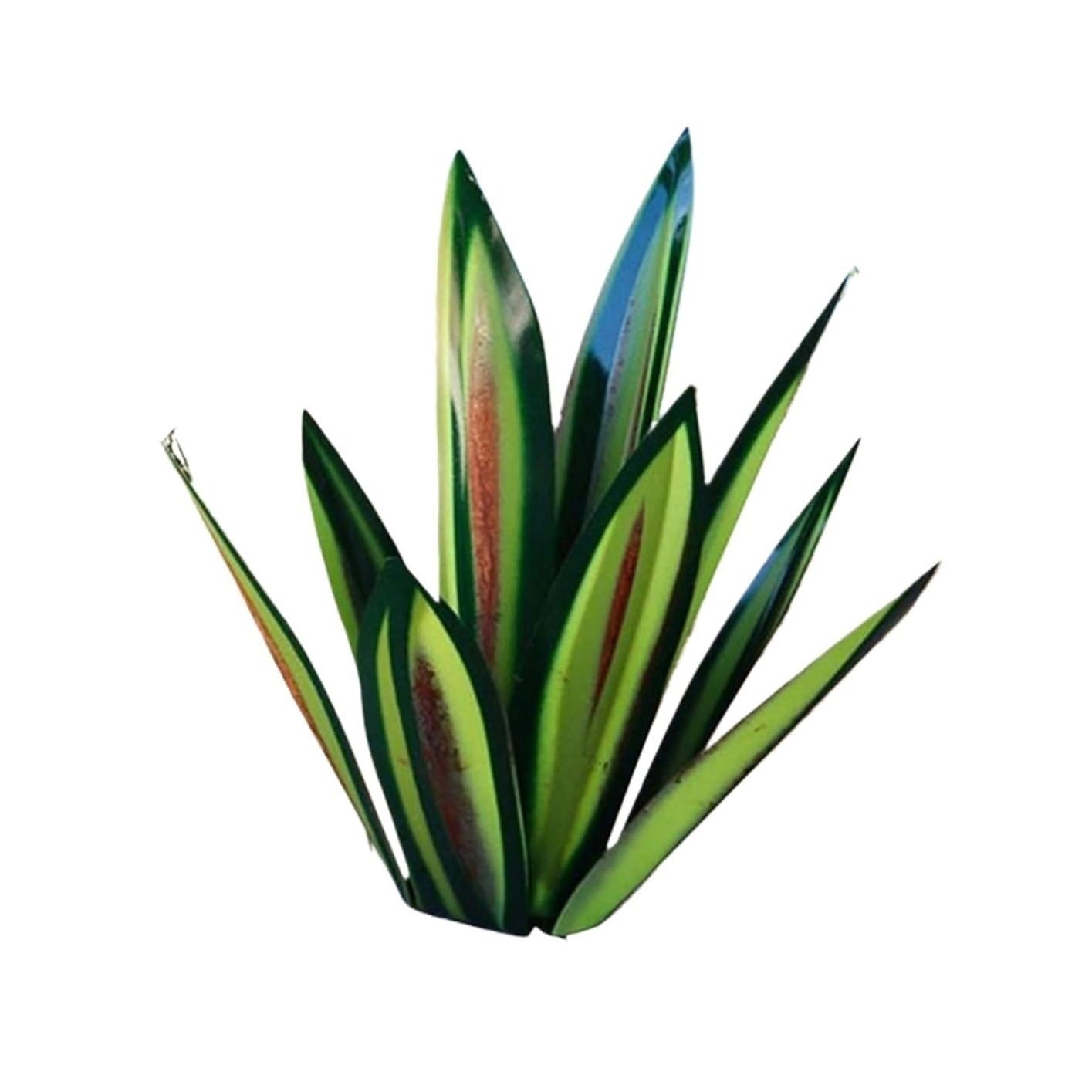 ZFIHAV 1pcs Tequila Rustic Sculpture, DIY Hand Painted Metal Agave Plants,Outdoor Garden Lawn Ornaments for Garden