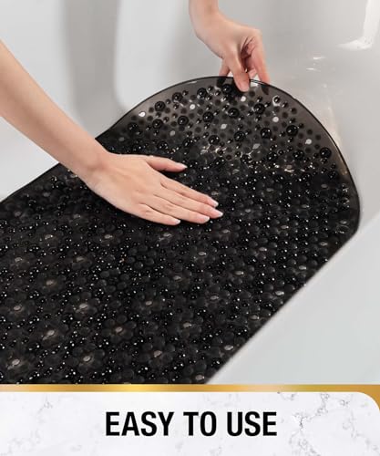 Hitslam Oval Bathtub Mat Non Slip, 27X15 Inch Bubble Bath Tub Mat For Bathroom thumb #7