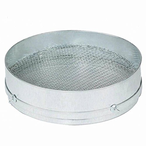 Preisvergleich Produktbild Metallsieb Ø 42,5cm 2 Einsätze 4 und 8mm Maschen