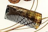 Peigne en corne véritable, peigne naturel, soin des cheveux bio, doux pour la peau