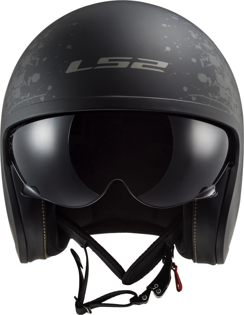 LS2 OF599 Spitfire II Black Flag Jethelm, schwarz matt/Titan, L (59/60)