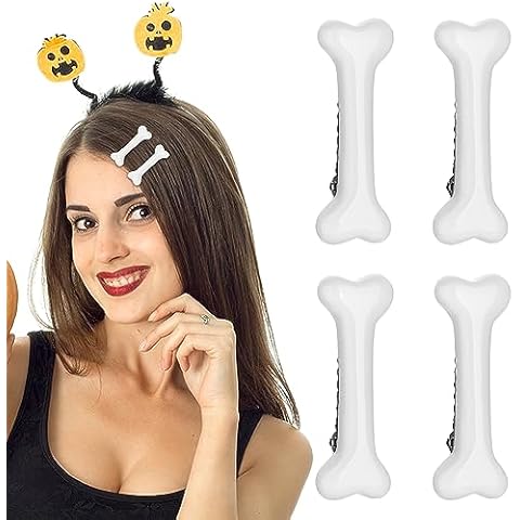 WLLHYF White Bone Hair Clips for Halloween Cover