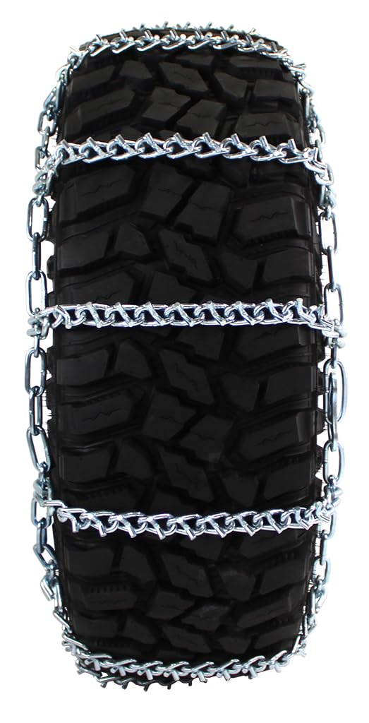 Quality Chain Light Truck Wide Base Carbon Link V-Bar Cam-Style Tire Chains (3835QC)