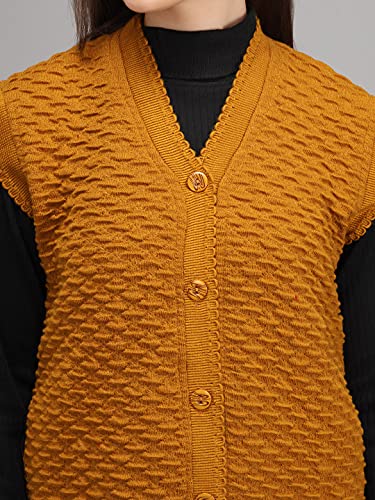 Image of eKools Women's Winterwear Woolen Sleeveless Sweaters (with Side Pockets)
