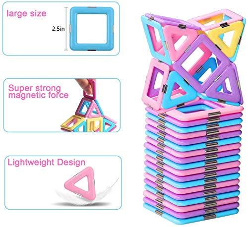 image for DEJUN Magnetic Blocks Toys, Kids Building Blocks Set, Construction Pla
