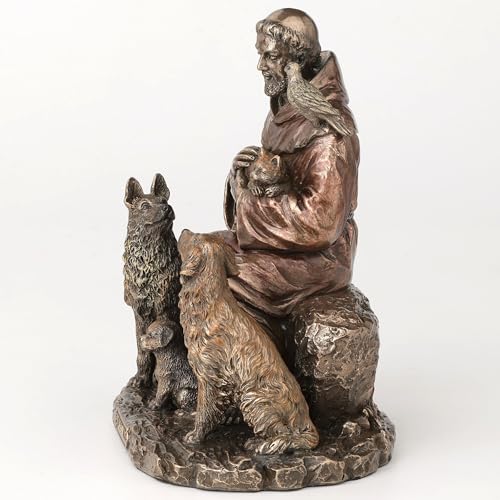 Estatua Decorativa San Francisco de Asís 6.37 pulg miniatura 7