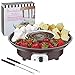 Hanomes Elektrisches Schokoladen-Frucht-Käse-Fondue Deluxe Elektrisches Dessert-Geysir-Fondue-Wärmemotor-Steuertopf-Set Party-Serviertablett,HDE168