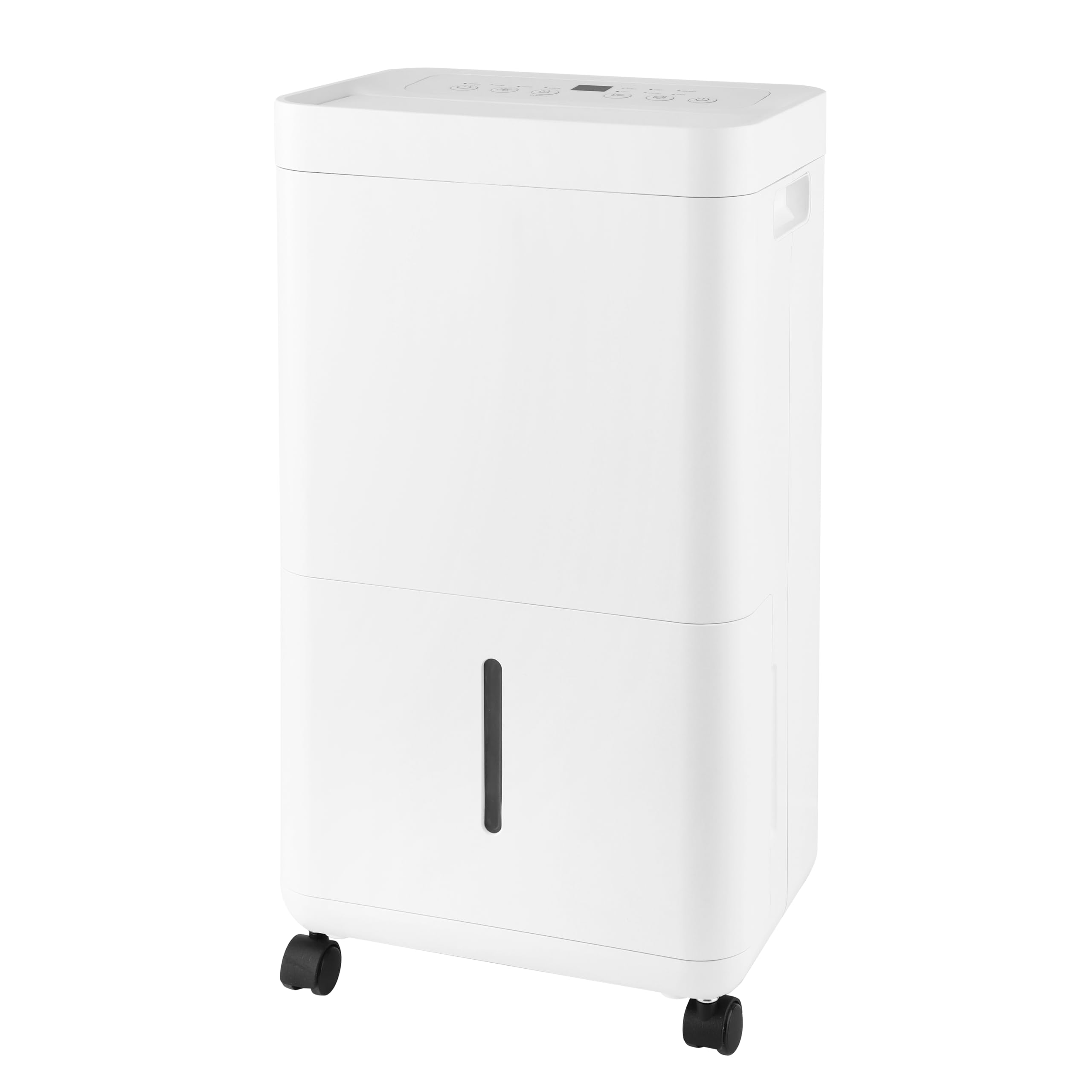 EMERIO DH-133051 Déshumidificateur 12 l/jour - Jusqu'à 25 m² - Écran LED - Minuterie - Propane R290 - Fonction de séchage pour vêtements - Auto-Off - Roulettes lisses - Contre l'humidité et la