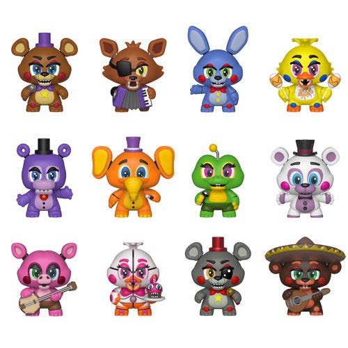 five nights at freddy's pizzeria simulator mystery minis
