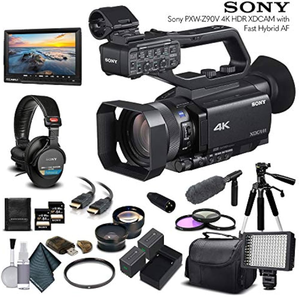 Amazon.com : Sony PXW-Z90V 4K HDR XDCAM with Fast Hybrid AF(PXW