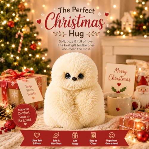 Image of MONEX Garments Cute Fluffy Plush Toy Set for Kids, Soft Kawaii Stuffed Animal Doll for Bedroom Decor & Gift, Purple Pink White Plushies