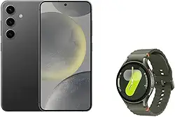 Celular Samsung S24 256GB - Preto + Galaxy Watch7 BT 44mm - Verde