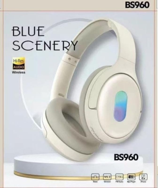 Image of [15 Years Warranty Stereo Bluetooth Headphones with Comfort Cushion Over-Ear Design and Active Noise canceling Technology. A Great Choice for Audio and prolonged Listening Sessions
