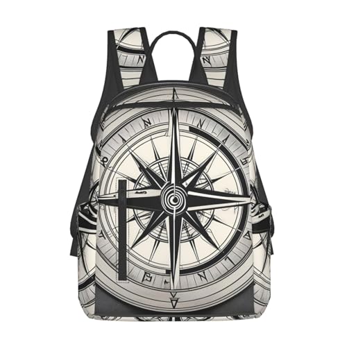 Mochila Ligera con Estampado de Navegación para Camping y Viajes miniatura 1