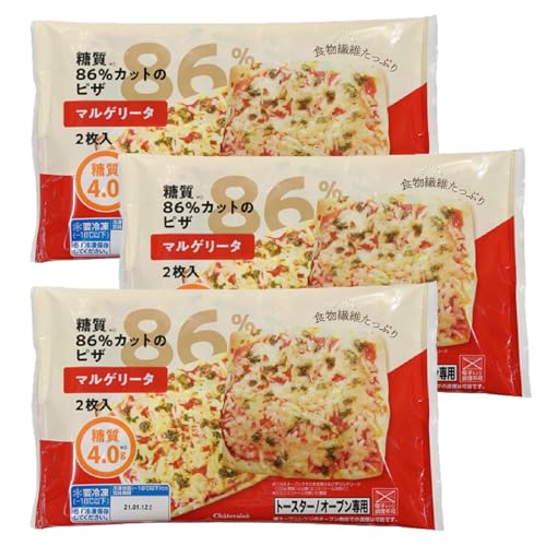 [シャトレーゼ]糖質86%カットのピザ マルゲリータ2枚入り×3袋