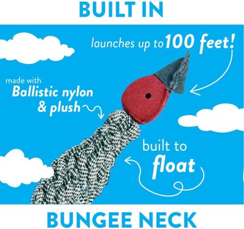 Spunky pup Fly & Fetch Dog Toy - Durable, Floating, Interactive Bungee Launcher for Fetch and Water Play, Rope Duck by Spunky pup - Image 2