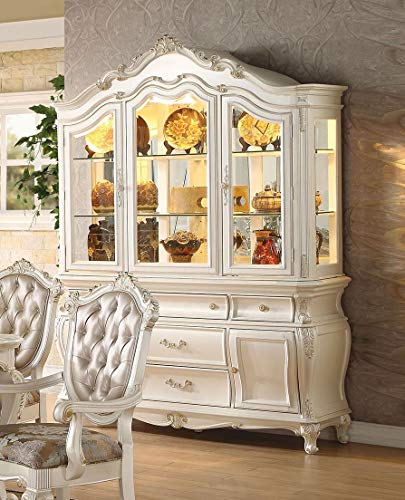 ACME-Chantelle-Hutch-Buffet-Pearl-White ACME Chantelle Hutch Buffet Pearl White