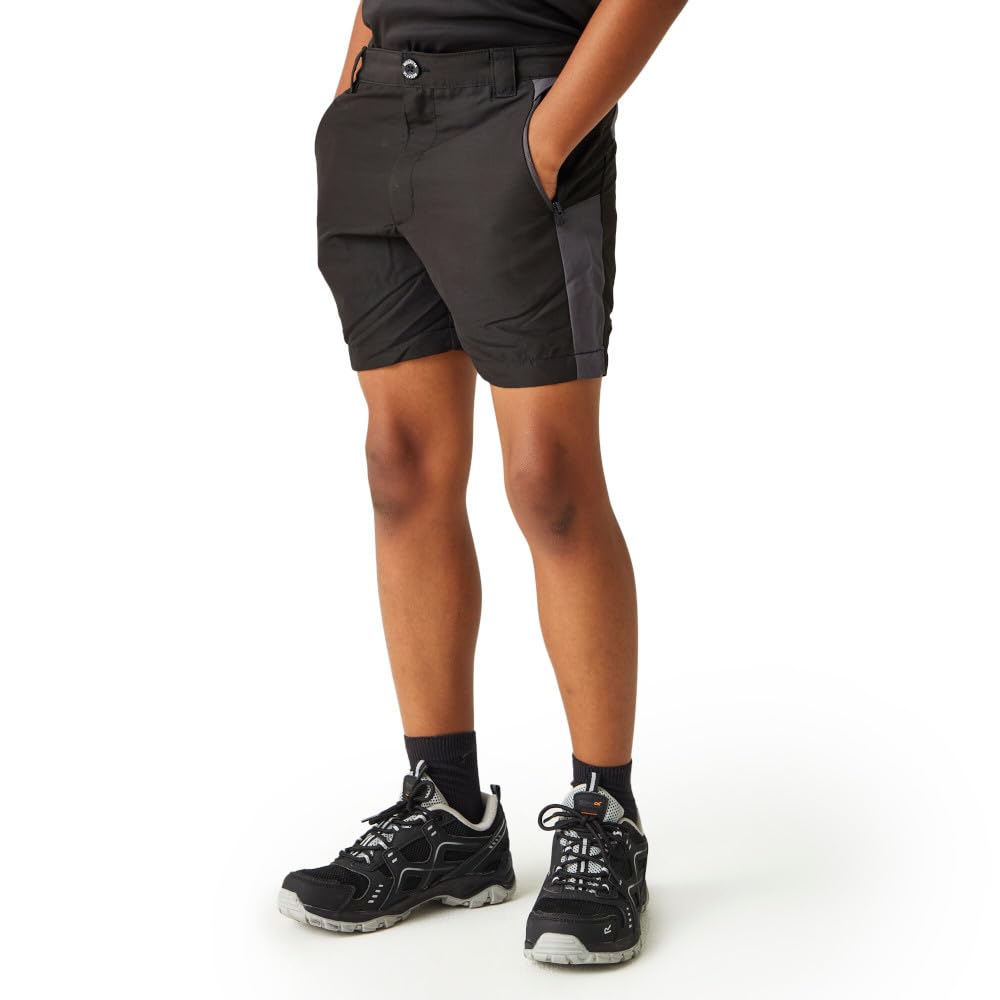 Regatta Black Kids' Sorcer Mountain Short Iii