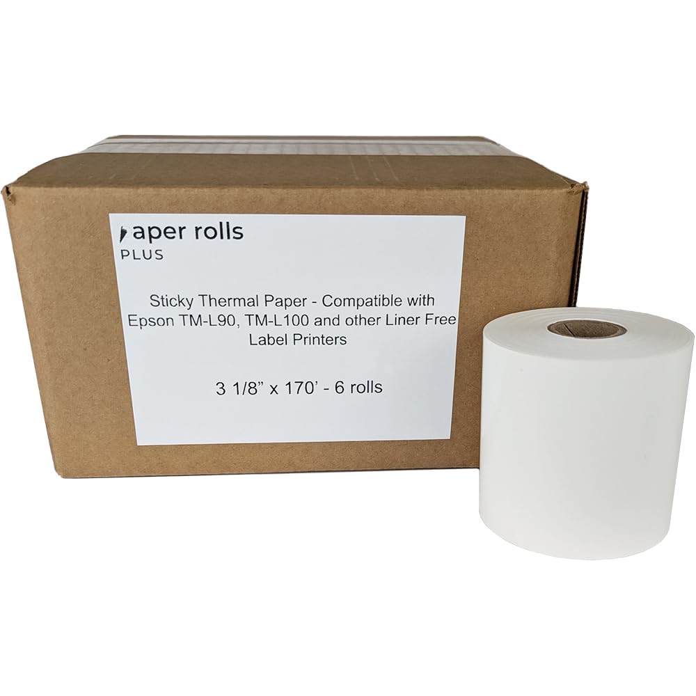 Amazon.com : Sticky Thermal Receipt Paper - Compatible with Epson