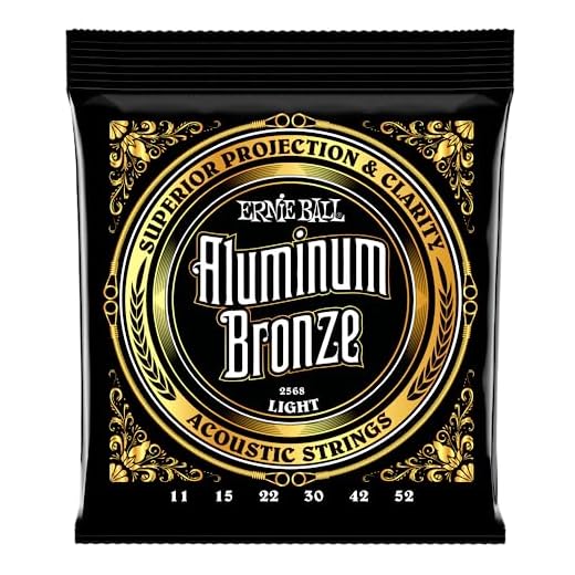 Ernie Ball Light - Cuerdas para guitarra acústica, bronce y aluminio, calibre 11-52