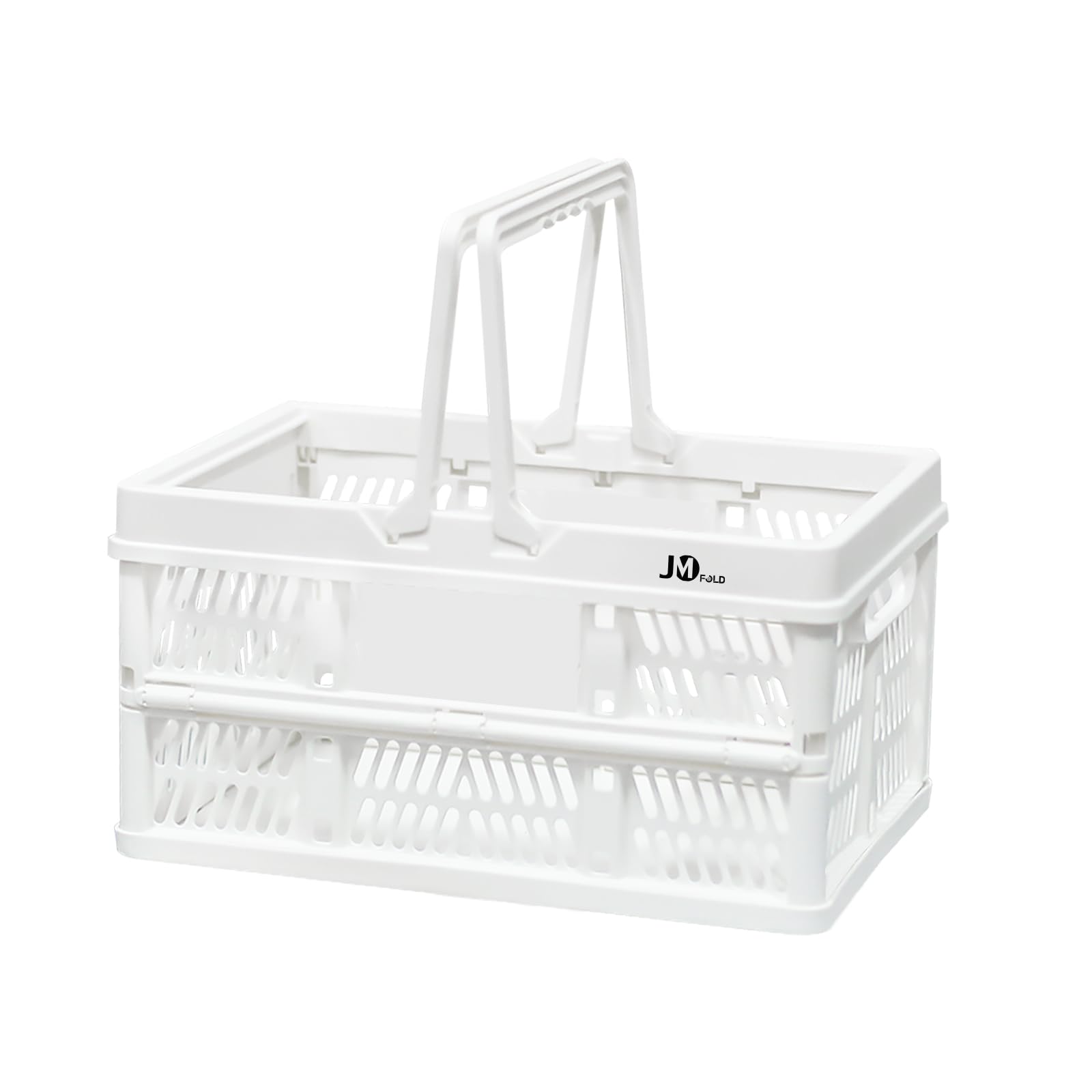 Collapsible Shopping Basket 20L Handle M White