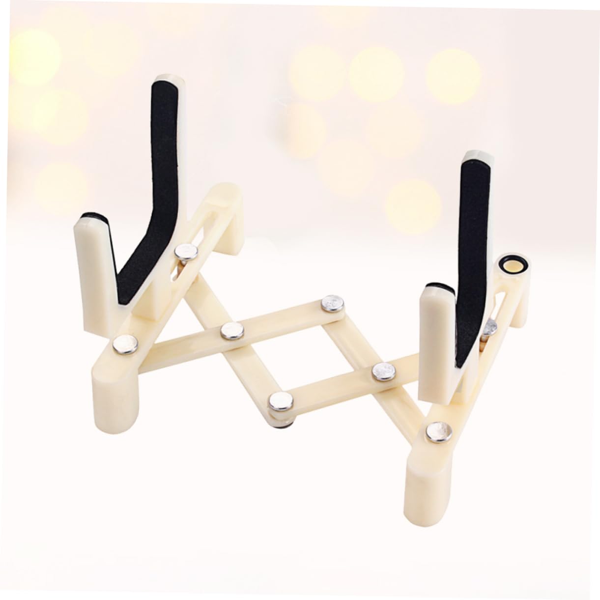 ERINGOGO Plastic Violin Rack Sponge Violin Holder Violin Accessories Adjustable Stand for Violin White