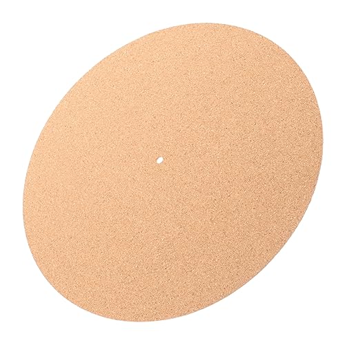 FUNOMOCYA Vinyl Turntable Pad Cork Slipmat Record Player Accessories Noise Reduction Mat