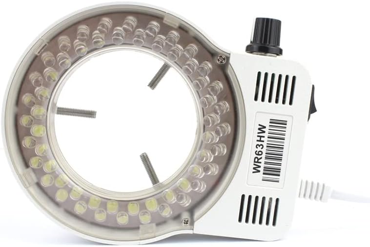 Miniatura 5 de Accesorios de microscopio digital de mano Microscopio Anillo Luz Ajustable 56 LED Iluminador- 100V 220V 60000LM Microscopio Ajustable Anillo Luz