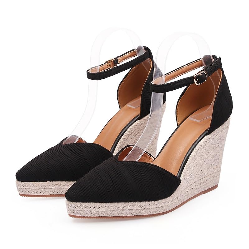 Women's sandals pointed wedge heels thick bottom