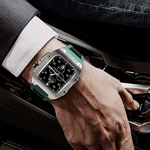 Bracelet caoutchouc Apple Watch 45 mm avec fermoir alliage titane - 5