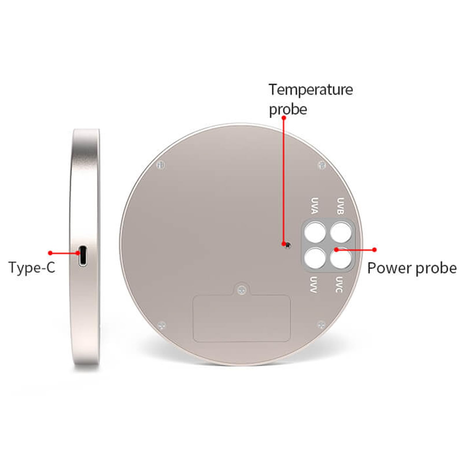 Medidor de índice Ultra Violet, LS138 Smart Ultra Violet Meter Power Meder 230-445NM para UVA UVB UVC UVV