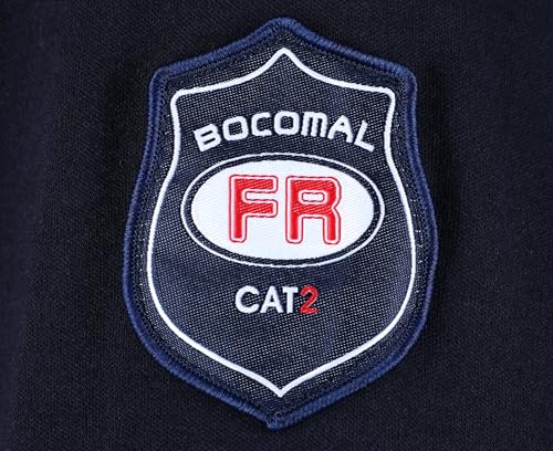 Image of BOCOMAL FR Shirts Flame Resistant Shirt 5.5oz 100% Cotton Light Weight CAT2 Fire Retardant Henley Shirts