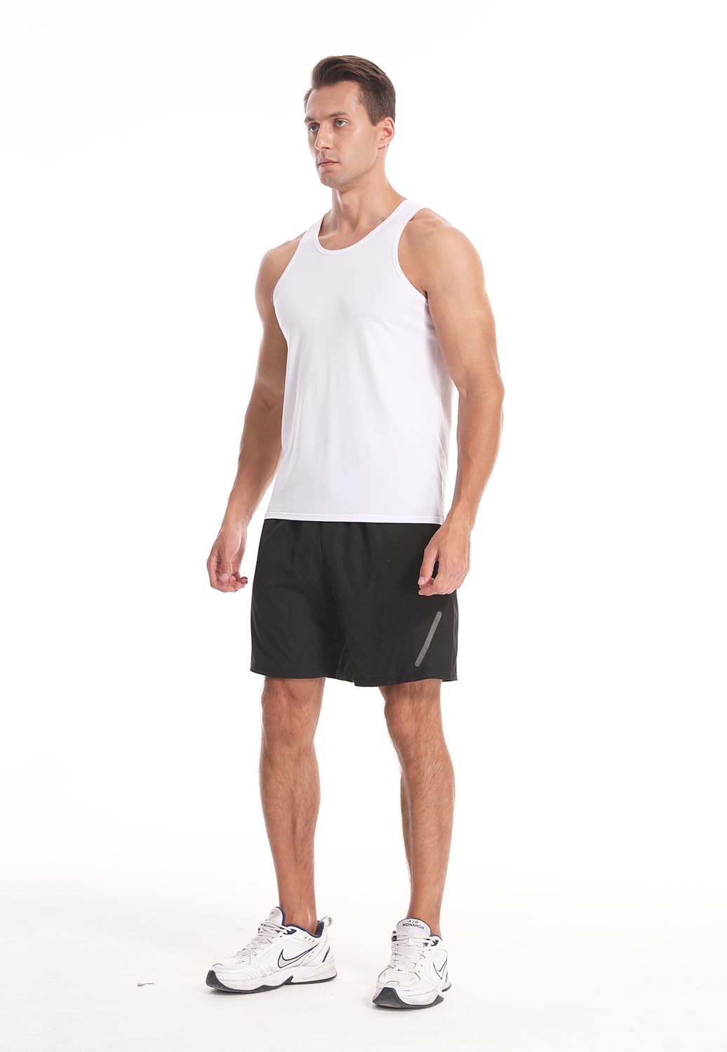 Chalecos Ajustados Masculinos Chalecos de algodón gimnasios sin Mangas Camisetas musculares de Fitness