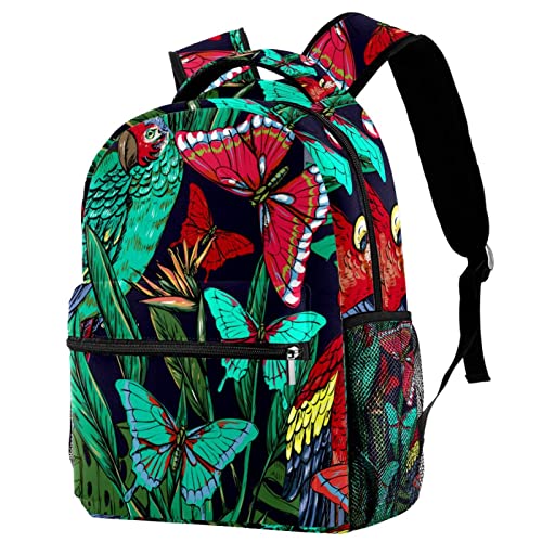 Sac à dos de voyage pour le campus avec grand compartiment perroquet