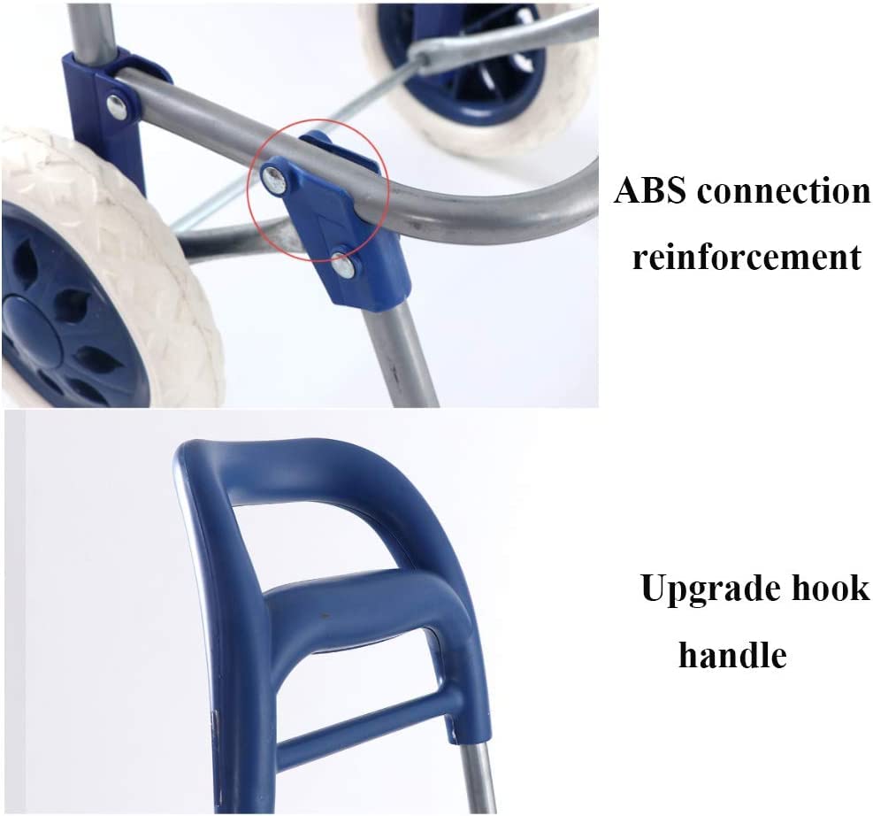 Einkaufstrolley Zusammenklappbarer, Leichter Einkaufstrolley Mit Tasche Mit Großem Fassungsvermögen, Wasserdichter… – Bild 6