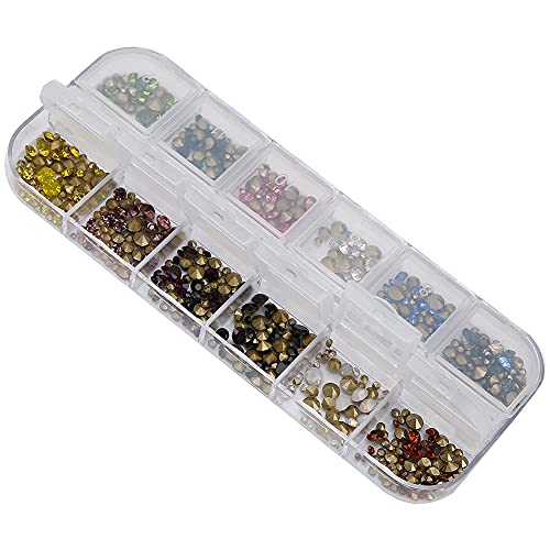 12 Grades de para Arte Em Unhas, Decoração Diy, Ferramenta de Manicure Com Glitter para Salão de Bel