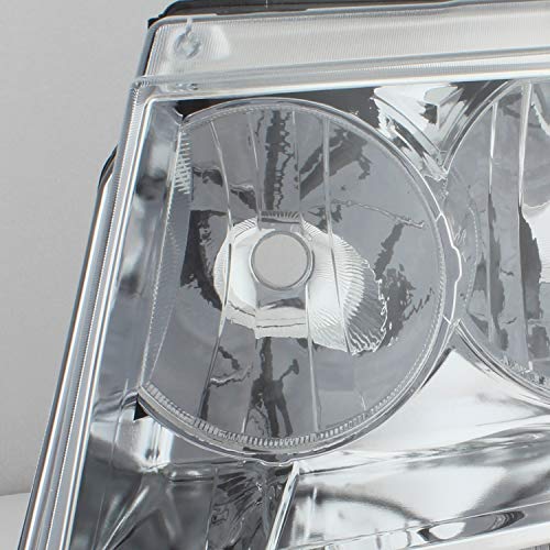 Akkon - For 07-13 Suburban Tahoe Avalanche Chrome Clear Headlights Front Lamps Direct Replacement Left + Right #TOP3