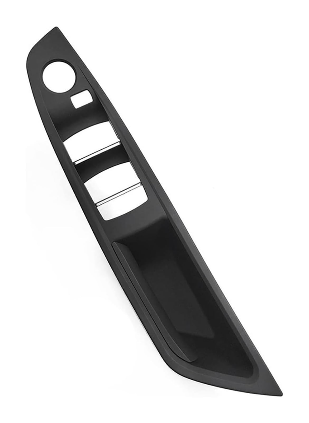TYTYASS Inner Door Handle LHD RHD Car Interior Door Pull Handle Armrest Panel Trim for BMW 5 Series F10 F11 F18 520 523 525 528 530 2010 2011-2017(Svart,RHD)