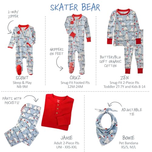 Image of Butterblu Family Jammies Matching Holiday Christmas Pajama Sets