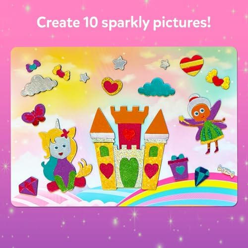 Skillmatics Foil Fun - Unicorns & Princesses, No Mess Art for Kids, Craft Kits & Supplies, DIY Creative Activity, Travel Toys, Gifts for Ages 4, 5, 6, 7, 8, 9 - View 8