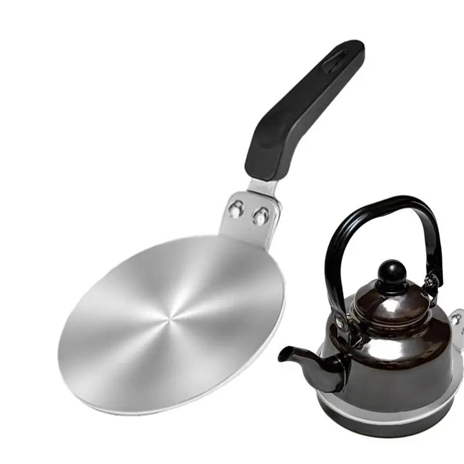 Induktion Adapterplatte Wärmeleitungsplatte for Induktionsherde, Edelstahl-Diffusorringplatte, Induktionsherdschutz, Zubehör(20cm)