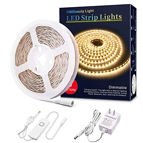 Kit completo de tiras LED dimmable blanco cálido 16.4ft y RGB 32.8ft miniatura 2