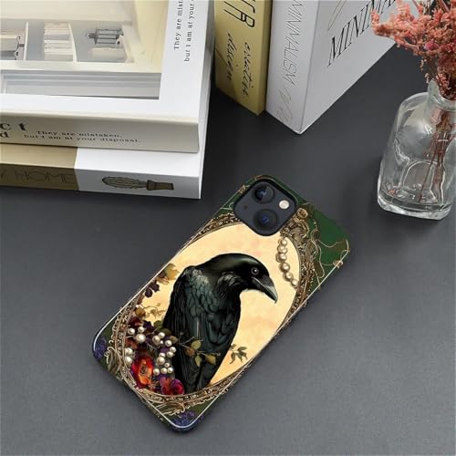 Coque iPhone 15 Plus ZHEGAILIAN corbeau silicone PC