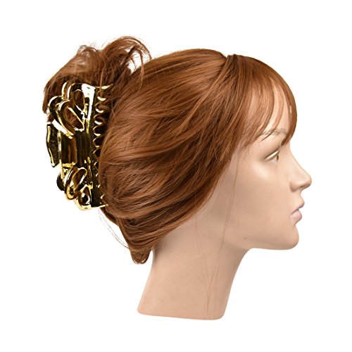 Pinza de cabello de moda de 5 pulgadas para mujer - Dorada miniatura 2