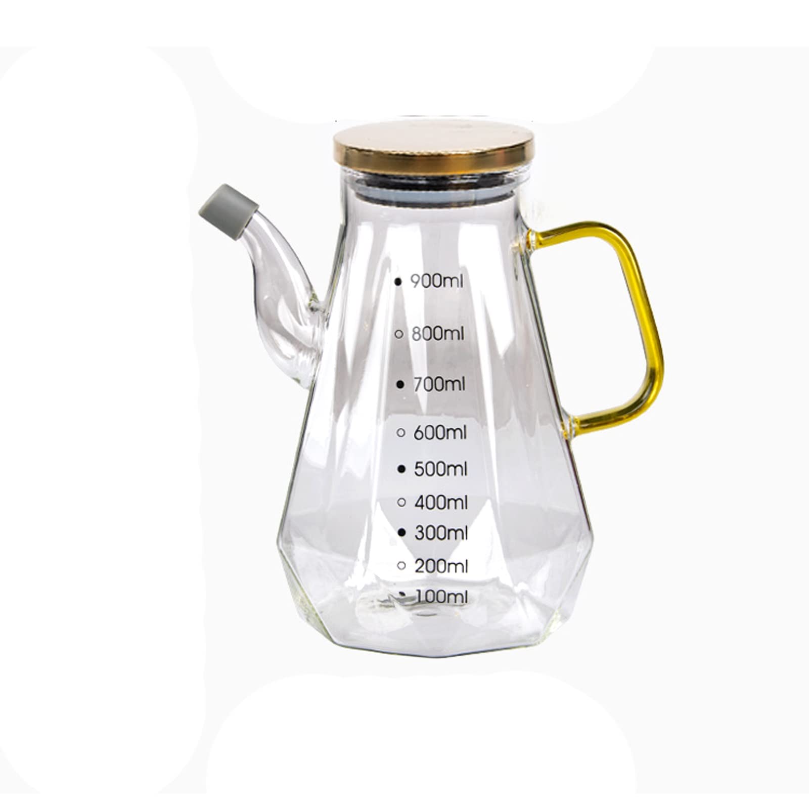 Vnook Glass Oil Vinegar Bottle Olive Oil Dispenser 900Ml, High Borosilicate Glass, Silicone, Leak Proof, Reusable, Cooking And Food Preparation