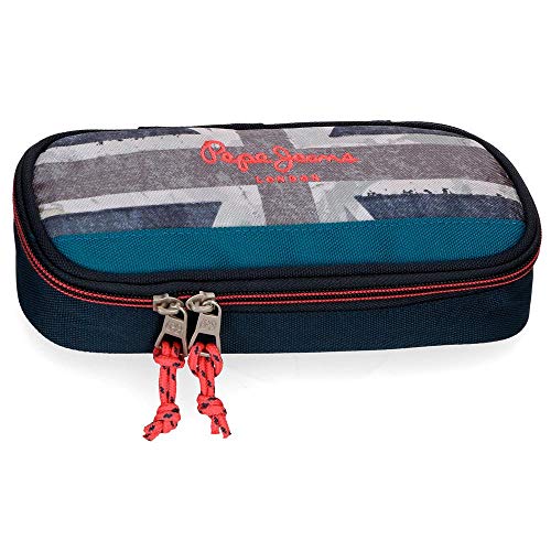 Trousse Pepe Jeans Ian bleu fini les stylos perdus avec cet organisateur compact