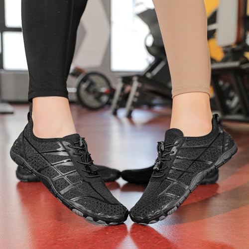 Image of Hike Barefoot Shoes Womens Men,Unisex Barefoot Water Shoes Breathable, Anti-Slip Hiking Footwear for Athletic Wide Toe Shoe Footwear for Hiking, Walking, Running, Yoga, and Water Sports